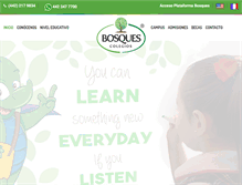 Tablet Screenshot of colegiosbosques.edu.mx